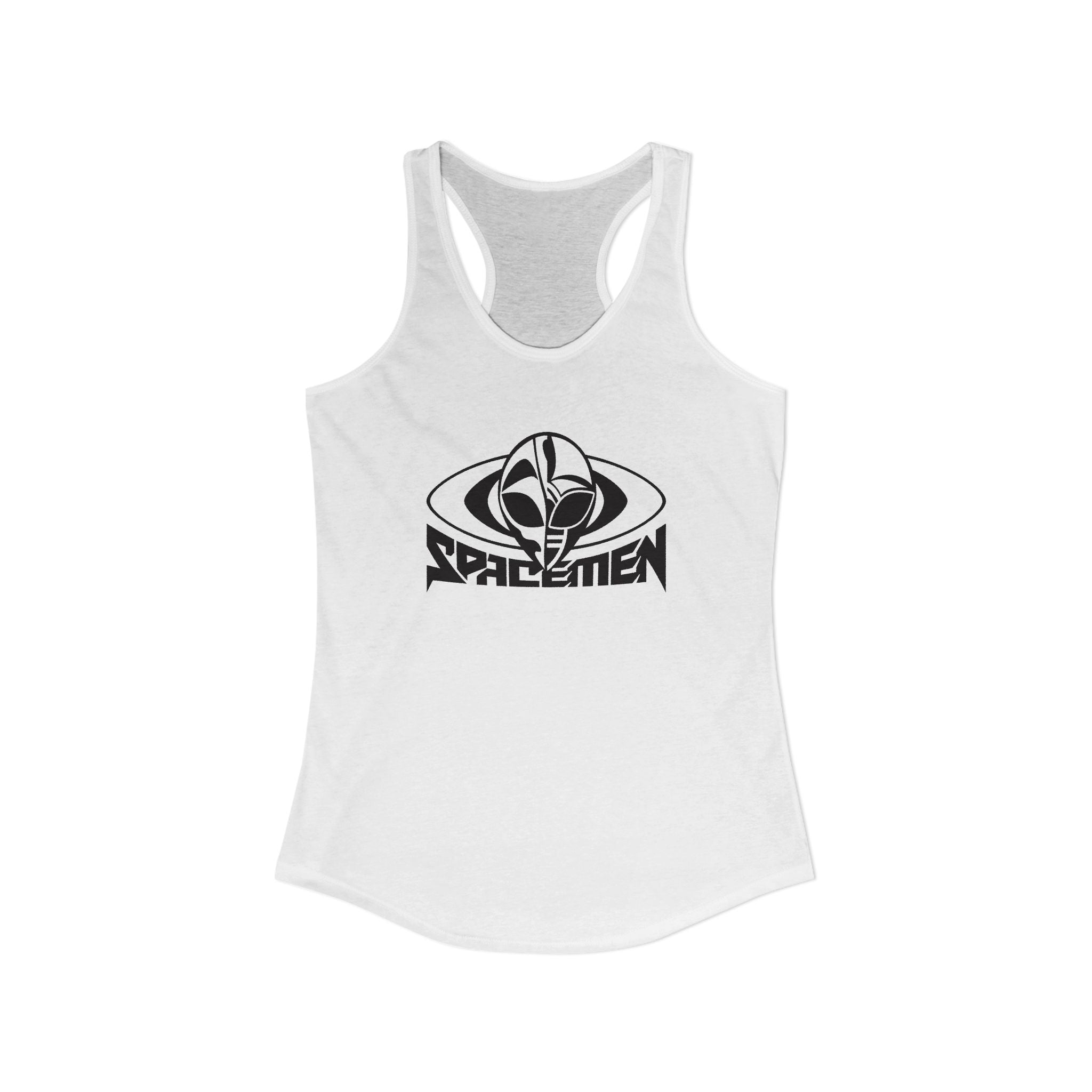 Spacemen Logo Women's White Racerback Tee