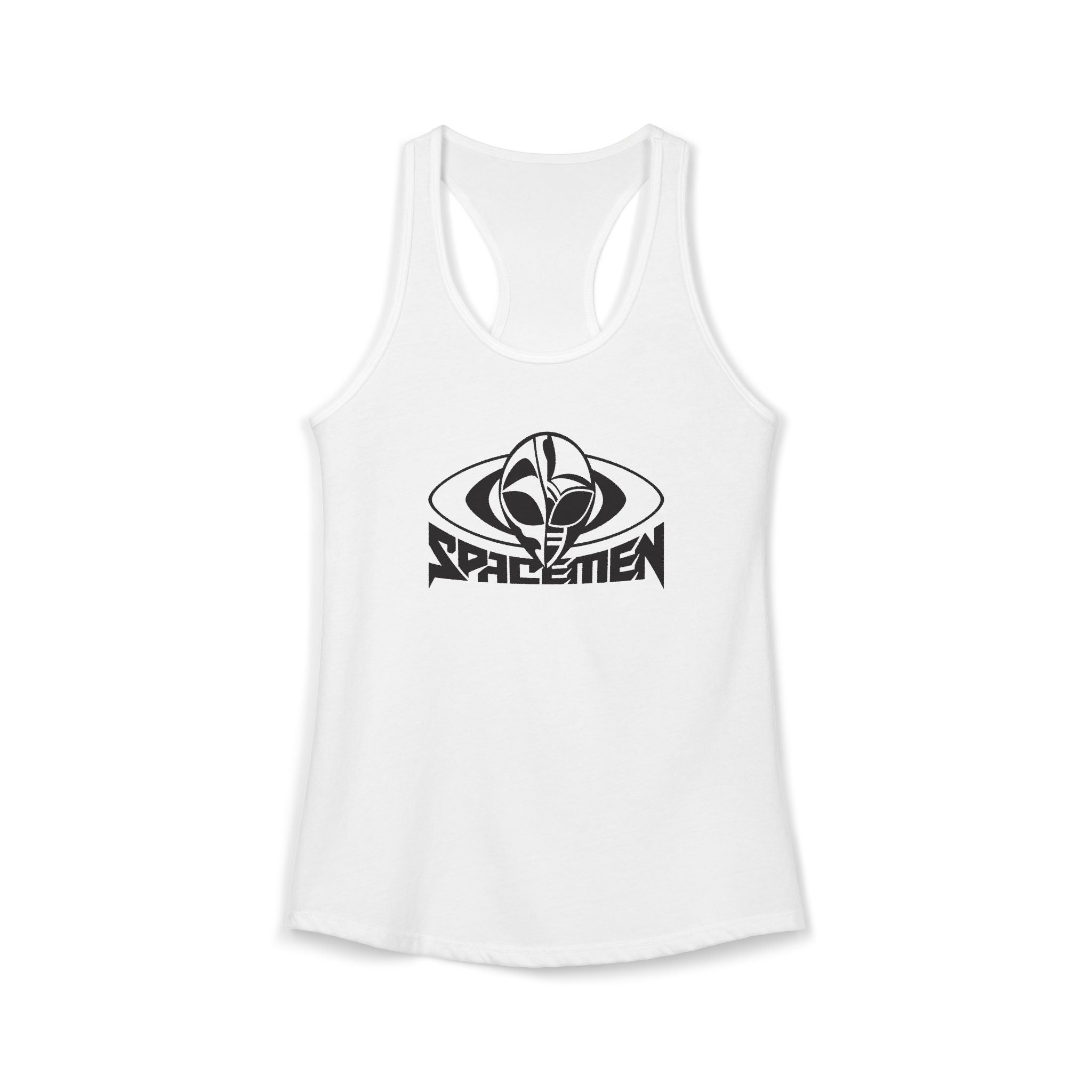 Spacemen Logo Women's White Racerback Tee